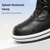 image:imageDREAM PAIRS Cozy Kids Snow Boots Warm amp WaterResistant Winter Boots with Faux Fur for AllDay Play NonSlip Mid Calf BootsBlack