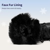 image:imageDREAM PAIRS Cozy Kids Snow Boots Warm amp WaterResistant Winter Boots with Faux Fur for AllDay Play NonSlip Mid Calf BootsBlack