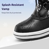 image:imageDREAM PAIRS Cozy Kids Snow Boots Warm amp WaterResistant Winter Boots with Faux Fur for AllDay Play NonSlip Mid Calf BootsBlackWhite