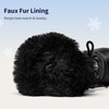 image:imageDREAM PAIRS Cozy Kids Snow Boots Warm amp WaterResistant Winter Boots with Faux Fur for AllDay Play NonSlip Mid Calf BootsBlackWhite