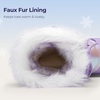 image:imageDREAM PAIRS Cozy Kids Snow Boots Warm amp WaterResistant Winter Boots with Faux Fur for AllDay Play NonSlip Mid Calf BootsLight Purple