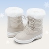 image:imageDREAM PAIRS Cozy Kids Snow Boots Warm amp WaterResistant Winter Boots with Faux Fur for AllDay Play NonSlip Mid Calf BootsOffwhite