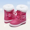 image:imageDREAM PAIRS Cozy Kids Snow Boots Warm amp WaterResistant Winter Boots with Faux Fur for AllDay Play NonSlip Mid Calf BootsRose Red