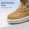 image:imageDREAM PAIRS Cozy Kids Snow Boots Warm amp WaterResistant Winter Boots with Faux Fur for AllDay Play NonSlip Mid Calf BootsTanWhite