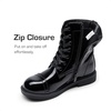 image:imageDREAM PAIRS Girls Boys Combat Ankle Boots Side Zipper Shoes with Lace Up for ToddlerLittle KidBig KidAll Black
