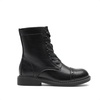 image:imageDREAM PAIRS Girls Boys Combat Ankle Boots Side Zipper Shoes with Lace Up for ToddlerLittle KidBig KidBlack