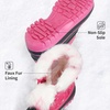 image:imageDREAM PAIRS Girls Boys Snow Boots WaterResistant Outdoor Warm Cozy AntiSlip Mid Calf Faux Fur Lining Winter Shoes for LittleBig KidsFuchsia