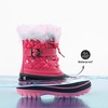 image:imageDREAM PAIRS Girls Boys Snow Boots WaterResistant Outdoor Warm Cozy AntiSlip Mid Calf Faux Fur Lining Winter Shoes for LittleBig KidsFuchsia