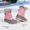 image:imageDREAM PAIRS Girls Boys Snow Boots WaterResistant Outdoor Warm Cozy AntiSlip Mid Calf Faux Fur Lining Winter Shoes for LittleBig KidsPink