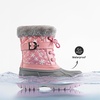 image:imageDREAM PAIRS Girls Boys Snow Boots WaterResistant Outdoor Warm Cozy AntiSlip Mid Calf Faux Fur Lining Winter Shoes for LittleBig KidsPink