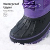 image:imageDREAM PAIRS Girls Boys Snow Boots WaterResistant Outdoor Warm Cozy AntiSlip Mid Calf Faux Fur Lining Winter Shoes for LittleBig KidsPurple