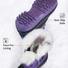 image:imageDREAM PAIRS Girls Boys Snow Boots WaterResistant Outdoor Warm Cozy AntiSlip Mid Calf Faux Fur Lining Winter Shoes for LittleBig KidsPurple
