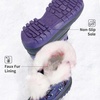 image:imageDREAM PAIRS Girls Boys Snow Boots WaterResistant Outdoor Warm Cozy AntiSlip Mid Calf Faux Fur Lining Winter Shoes for LittleBig KidsPurpleFuchsia