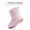 image:imageDREAM PAIRS Girls Boys Winter Snow Boots Slip Resistant Faux Fur Lined Windproof Warm SlipOn Boots for KidsPink