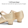 image:imageDREAM PAIRS Girls Dress Shoes Mary Jane Heel TStrap Party Flower Wedding Princess Pumps for Little Big KidGold