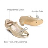 image:imageDREAM PAIRS Girls Dress Shoes Mary Jane Heel TStrap Party Flower Wedding Princess Pumps for Little Big KidGold
