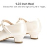 image:imageDREAM PAIRS Girls Dress Shoes Mary Jane Heel TStrap Party Flower Wedding Princess Pumps for Little Big KidIvory