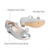 image:imageDREAM PAIRS Girls Dress Shoes Mary Jane Heel TStrap Party Flower Wedding Princess Pumps for Little Big KidSilver
