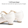 image:imageDREAM PAIRS Girls Dress Shoes Mary Jane Heel TStrap Party Flower Wedding Princess Pumps for Little Big KidWhite