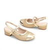 image:imageDREAM PAIRS Girls Dress Shoes Slingback Heels Round Toe Pump for Little Big Kids Flower Party Wedding PrincessGold