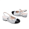 image:imageDREAM PAIRS Girls Dress Shoes Slingback Heels Round Toe Pump for Little Big Kids Flower Party Wedding PrincessSilverBlack
