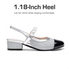 image:imageDREAM PAIRS Girls Dress Shoes Slingback Heels Round Toe Pump for Little Big Kids Flower Party Wedding PrincessSilverBlack