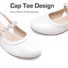 image:imageDREAM PAIRS Girls Dress Shoes Slingback Heels Round Toe Pump for Little Big Kids Flower Party Wedding PrincessWhite