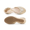 image:imageDREAM PAIRS Girls Dress Shoes Toddler Little Big Girls Heels Low Wedge Pumps with Pearls Rhinestone for Flower Girl Princess Wedding PartyGoldglitter