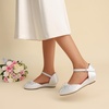 image:imageDREAM PAIRS Girls Dress Shoes Toddler Little Big Girls Heels Low Wedge Pumps with Pearls Rhinestone for Flower Girl Princess Wedding PartyWhite