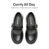 image:imageDREAM PAIRS Girls School Shoes Uniform Mary Jane Dress Platform Chunky Oxford Pumps with Bow for Toddler Little Big KidBlack