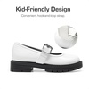 image:imageDREAM PAIRS Girls School Shoes Uniform Mary Jane Dress Platform Chunky Oxford Pumps with Bow for Toddler Little Big KidWhite