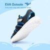 image:imageDREAM PAIRS Toddler Boys Girls Sport Sandals Cute Breathable Lightweight Outdoor Play Water Casual Closed Toe Hook and Loop for ToddlersLittleBig KidsBlack