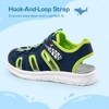 image:imageDREAM PAIRS Toddler Boys Girls Sport Sandals Cute Breathable Lightweight Outdoor Play Water Casual Closed Toe Hook and Loop for ToddlersLittleBig KidsNavy
