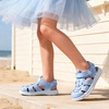image:imageDREAM PAIRS Toddler Boys Girls Sport Sandals Cute Breathable Lightweight Outdoor Play Water Casual Closed Toe Hook and Loop for ToddlersLittleBig KidsLight Blue