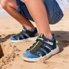 image:imageDREAM PAIRS Toddler Boys Girls Sport Sandals Cute Breathable Lightweight Outdoor Play Water Casual Closed Toe Hook and Loop for ToddlersLittleBig KidsBlack