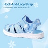 image:imageDREAM PAIRS Toddler Boys Girls Sport Sandals Cute Breathable Lightweight Outdoor Play Water Casual Closed Toe Hook and Loop for ToddlersLittleBig KidsLight Blue