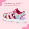 image:imageDREAM PAIRS Toddler Boys Girls Sport Sandals Cute Breathable Lightweight Outdoor Play Water Casual Closed Toe Hook and Loop for ToddlersLittleBig KidsPink