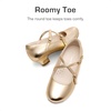 image:imageDream Pairs Girls Dress Shoes Mary Jane High Heel Round Toe Straps Pumps Flower Wedding Party Princess Flats for LittleBig KidsGold