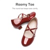 image:imageDream Pairs Girls Dress Shoes Mary Jane High Heel Round Toe Straps Pumps Flower Wedding Party Princess Flats for LittleBig KidsRed