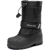 image:imageDREAM PAIRS Boys amp Girls Mid Calf WaterResistant Winter Snow Boots for ToddlerLittleBig KidBlack