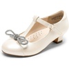 image:imageDREAM PAIRS Girls Dress Shoes Mary Jane Heel TStrap Party Flower Wedding Princess Pumps for Little Big KidIvory