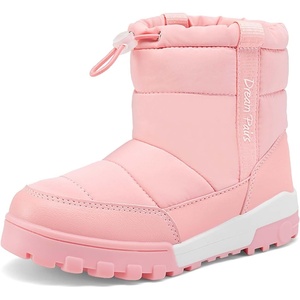 image:imageDREAM PAIRS Boys Girls Winter Snow Boots Slip Resistant Outdoor Cold Weather Boots with Faux Fur LiningPink