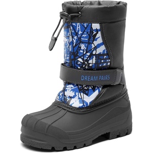 image:imageDREAM PAIRS Boys amp Girls Mid Calf WaterResistant Winter Snow Boots for ToddlerLittleBig KidNavy