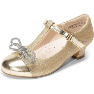 image:imageDREAM PAIRS Girls Dress Shoes Mary Jane Heel TStrap Party Flower Wedding Princess Pumps for Little Big KidGold