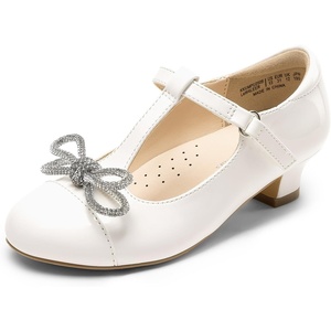 image:imageDREAM PAIRS Girls Dress Shoes Mary Jane Heel TStrap Party Flower Wedding Princess Pumps for Little Big KidWhite