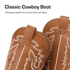 image:imageDREAM PAIRS Boys Girls Cowboy Boots Toddler Mid Calf Western Boots Square Toe Riding Boots for KidsBrown
