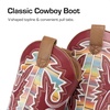 image:imageDREAM PAIRS Boys Girls Cowboy Boots Toddler Mid Calf Western Boots Square Toe Riding Boots for KidsBrownMulti