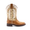 image:imageDREAM PAIRS Boys Girls Cowboy Boots Toddler Mid Calf Western Boots Square Toe Riding Boots for KidsCamelCamo