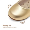image:imageDREAM PAIRS Toddler Little Girls Mary Jane Dress Shoes Wedding Ballet Flats Round Toe Flower Girl ShoesGold