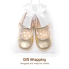 image:imageDREAM PAIRS Toddler Little Girls Mary Jane Dress Shoes Wedding Ballet Flats Round Toe Flower Girl ShoesGold